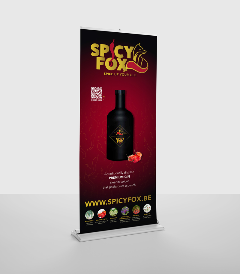 Roll up banner Spicy Fox