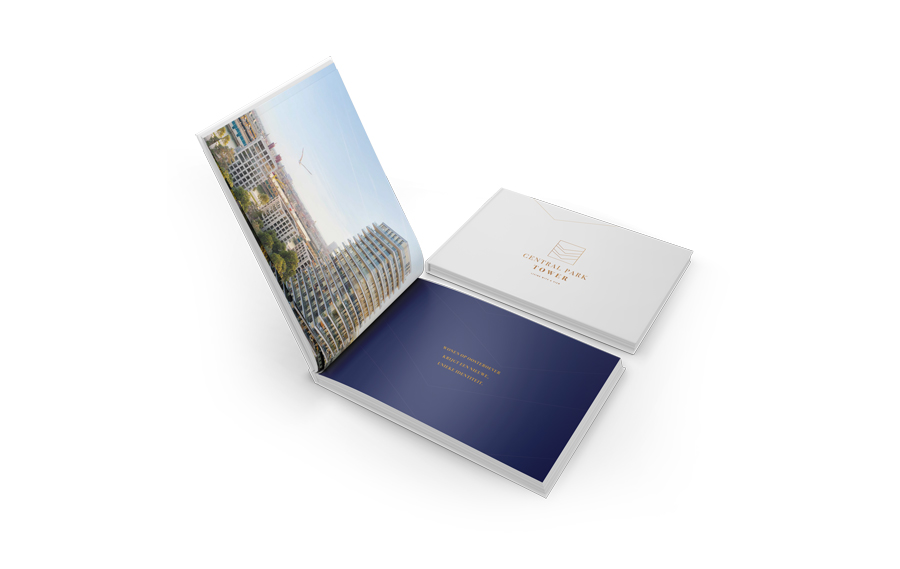 Luxe boek van Central Park Tower op de Baelskaai in Oostende