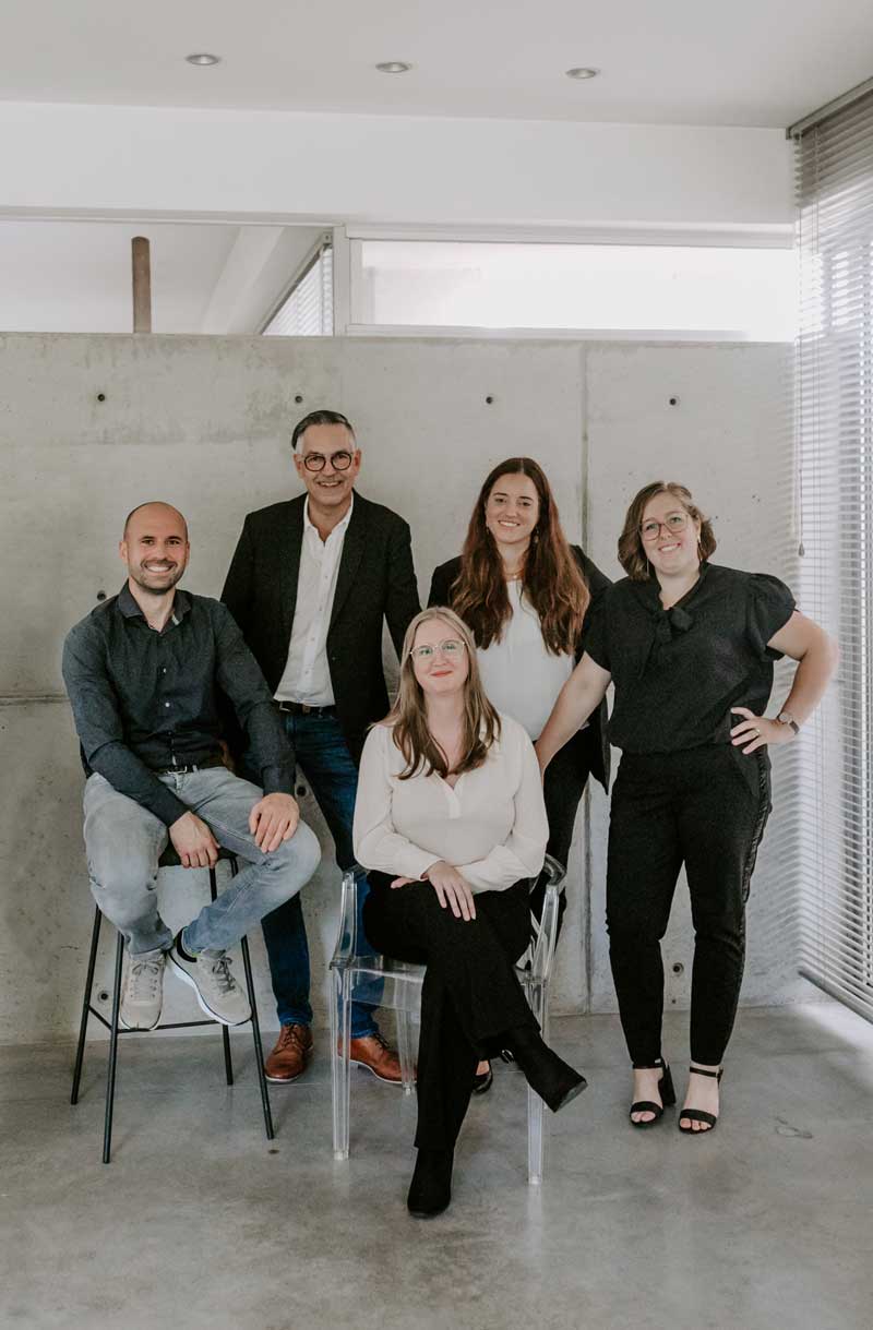 Het team van zilt design groepsfoto